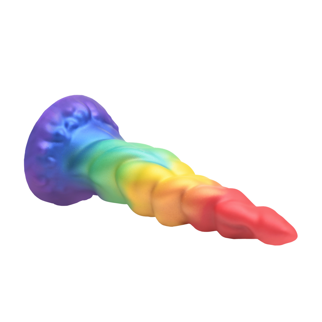 Dildo Magic Rider Einhorn Silikon Regenbogen 16 x Ø 4,3 cm