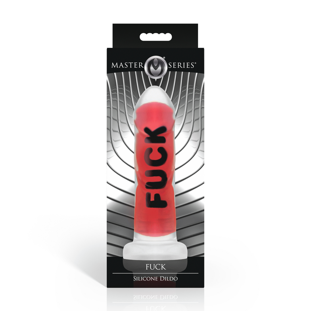 Dildo Fuck Silikon Schwarz/Rot 17,3 x Ø 4,6 cm