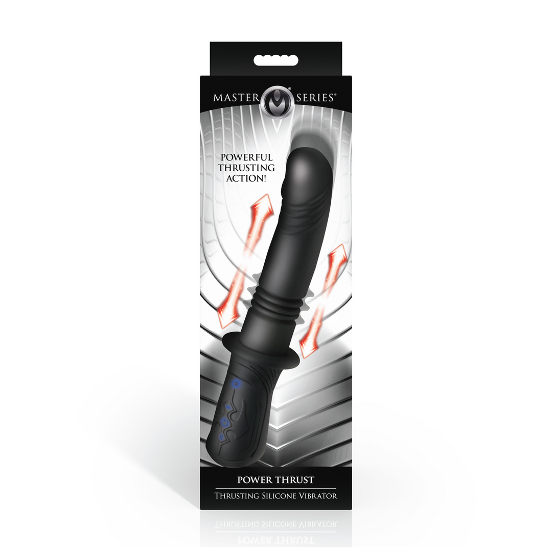 Vibrator Power Thrust stoßend Silikon Schwarz 16,5 x Ø 4 cm