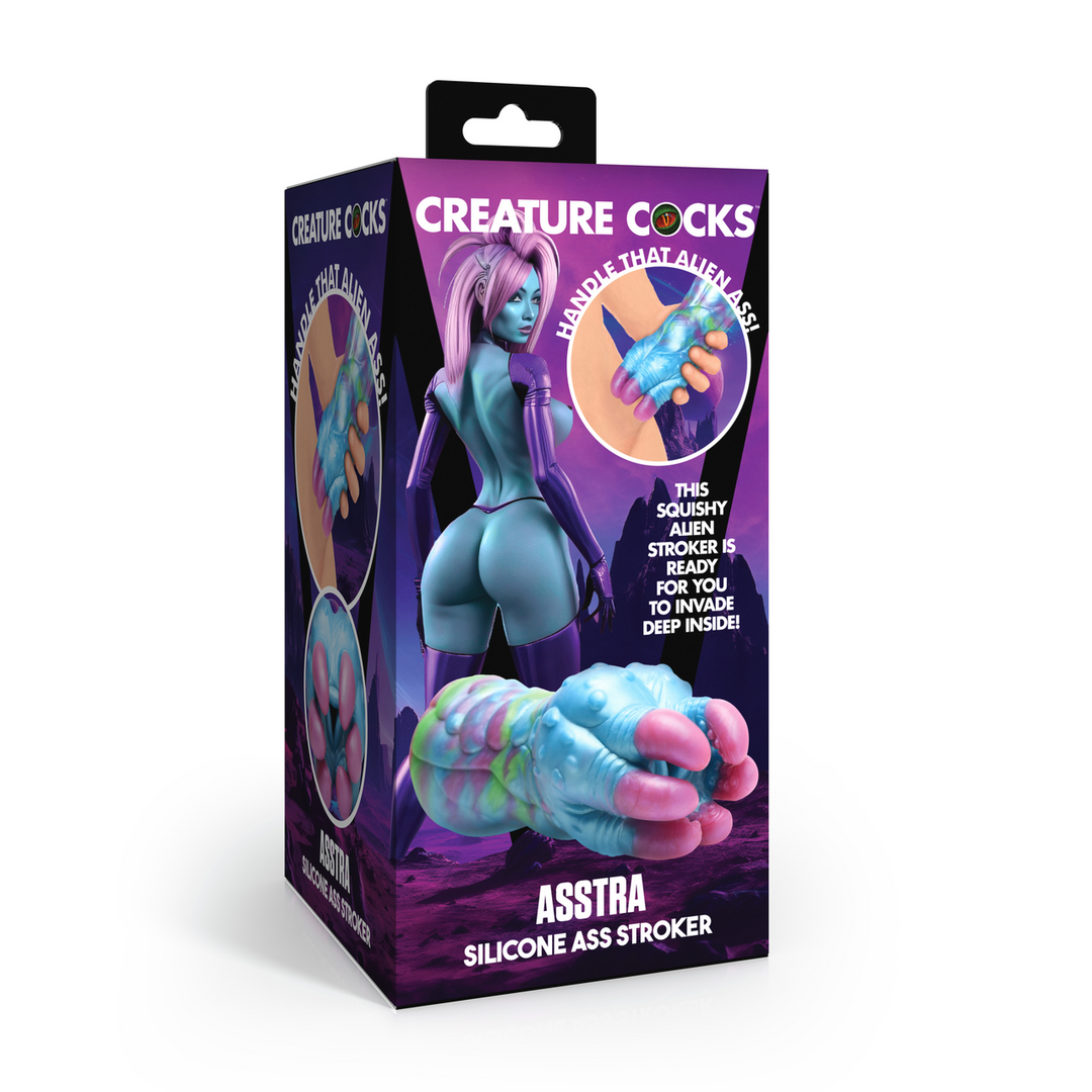 Masturbator Asstra Po Silikon Violett/Blau 10,9 cm