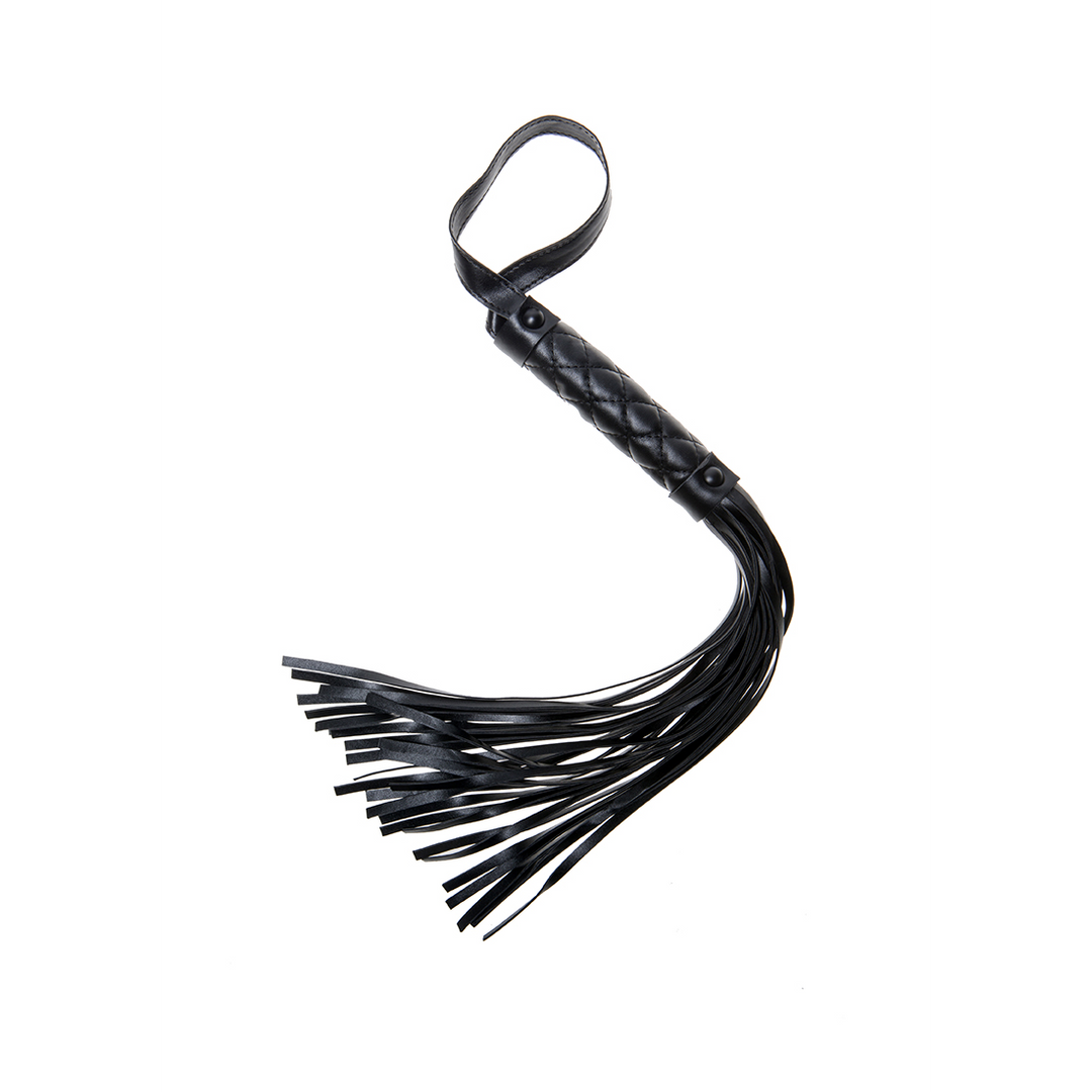Peitsche gepolstert Schwarz 38 cm