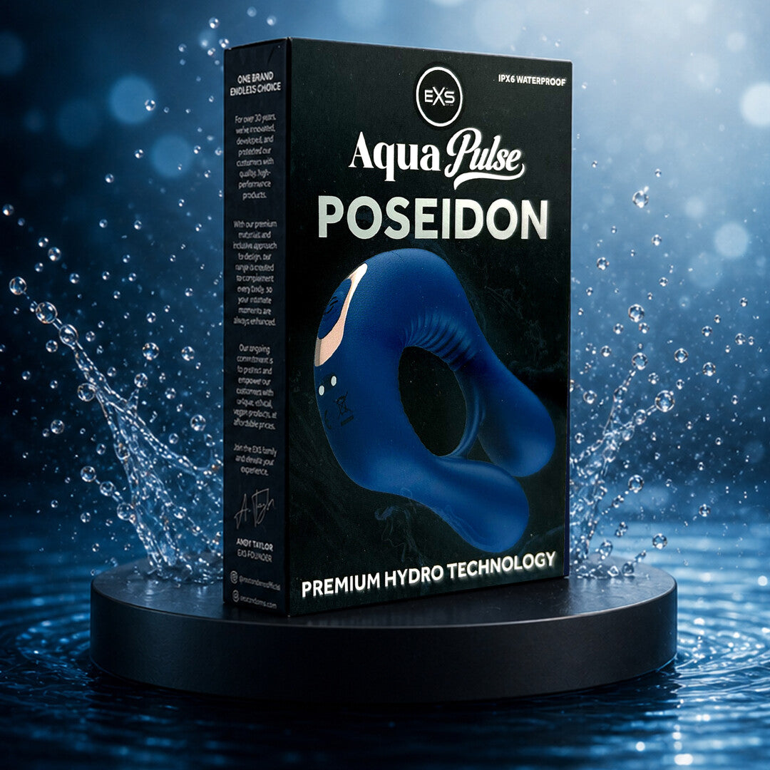 Vibrations-Penisring EXS AquaPulse Poseidon Blau – Ansicht 4