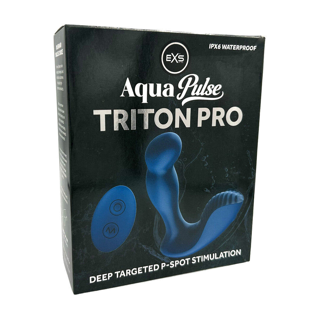 Prostata-Vibrator EXS AquaPulse Triton Pro mit Fernbedienung Blau – Ansicht 3