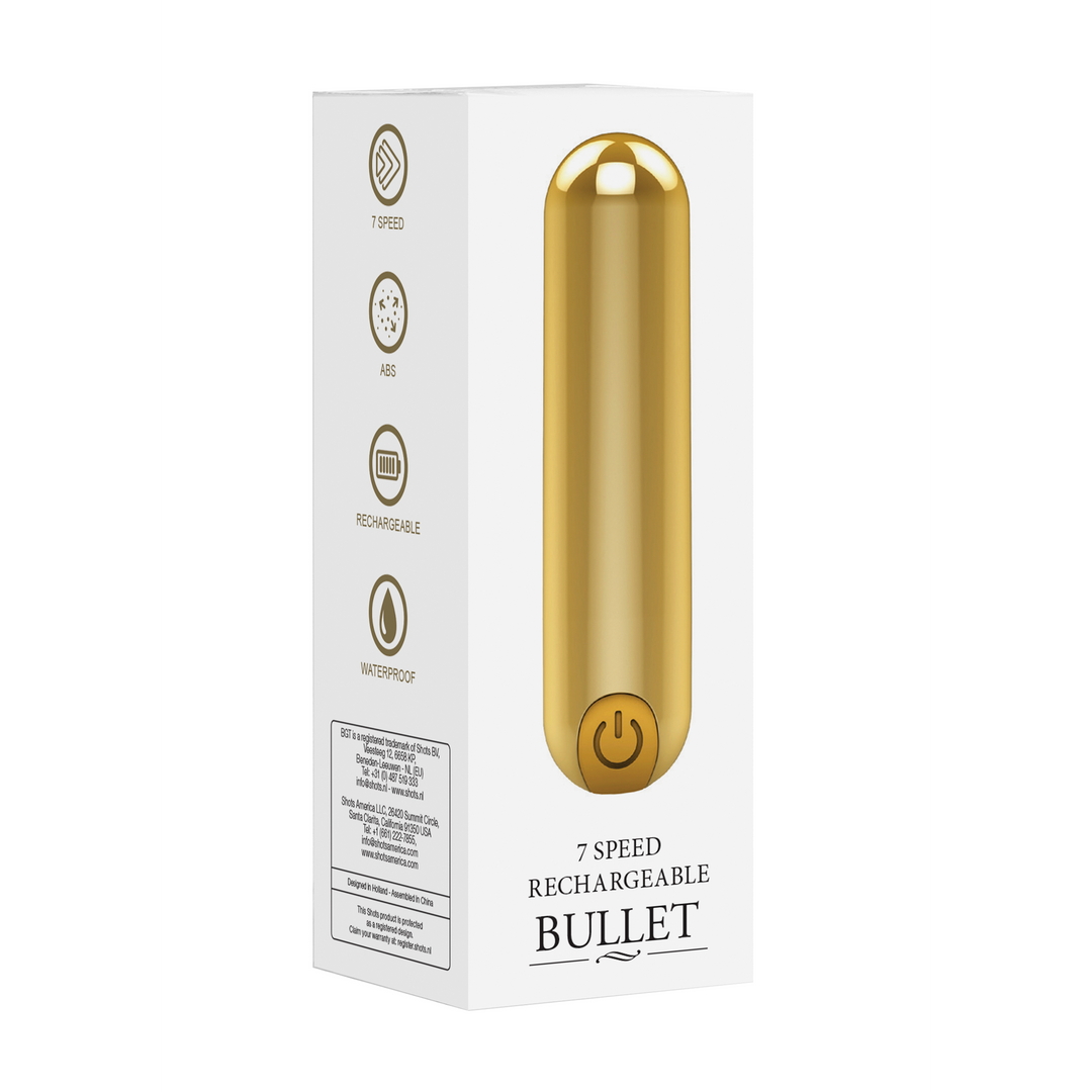 Bullet-Vibrator mit Akku und 10 Geschwindigkeiten Schwarz