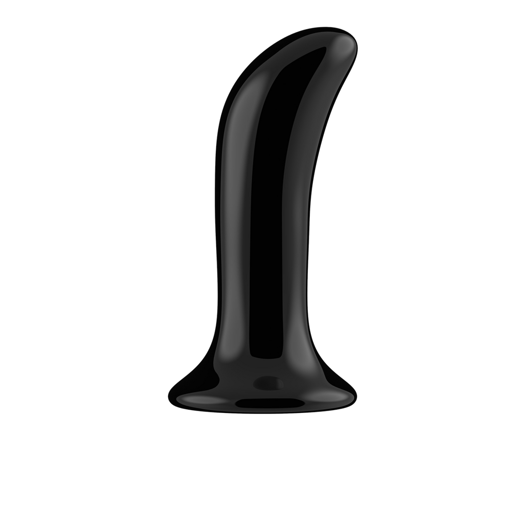 G-Punkt-Vibrator Glas mit Fernbedienung Schwarz 9,4 x Ø 2,9 cm