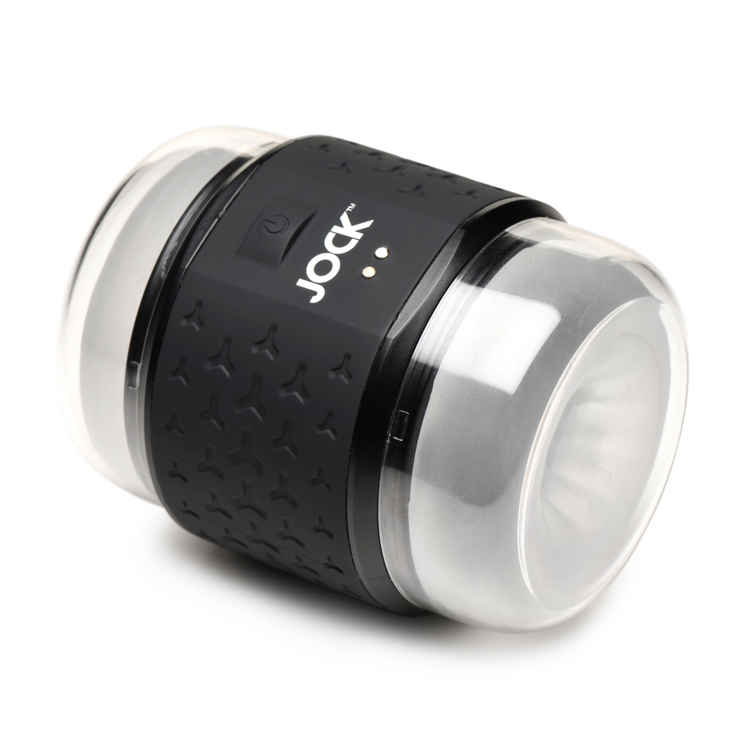 Doppel-Masturbator vibrierend Schwarz 10,7 x Ø 9,4 cm