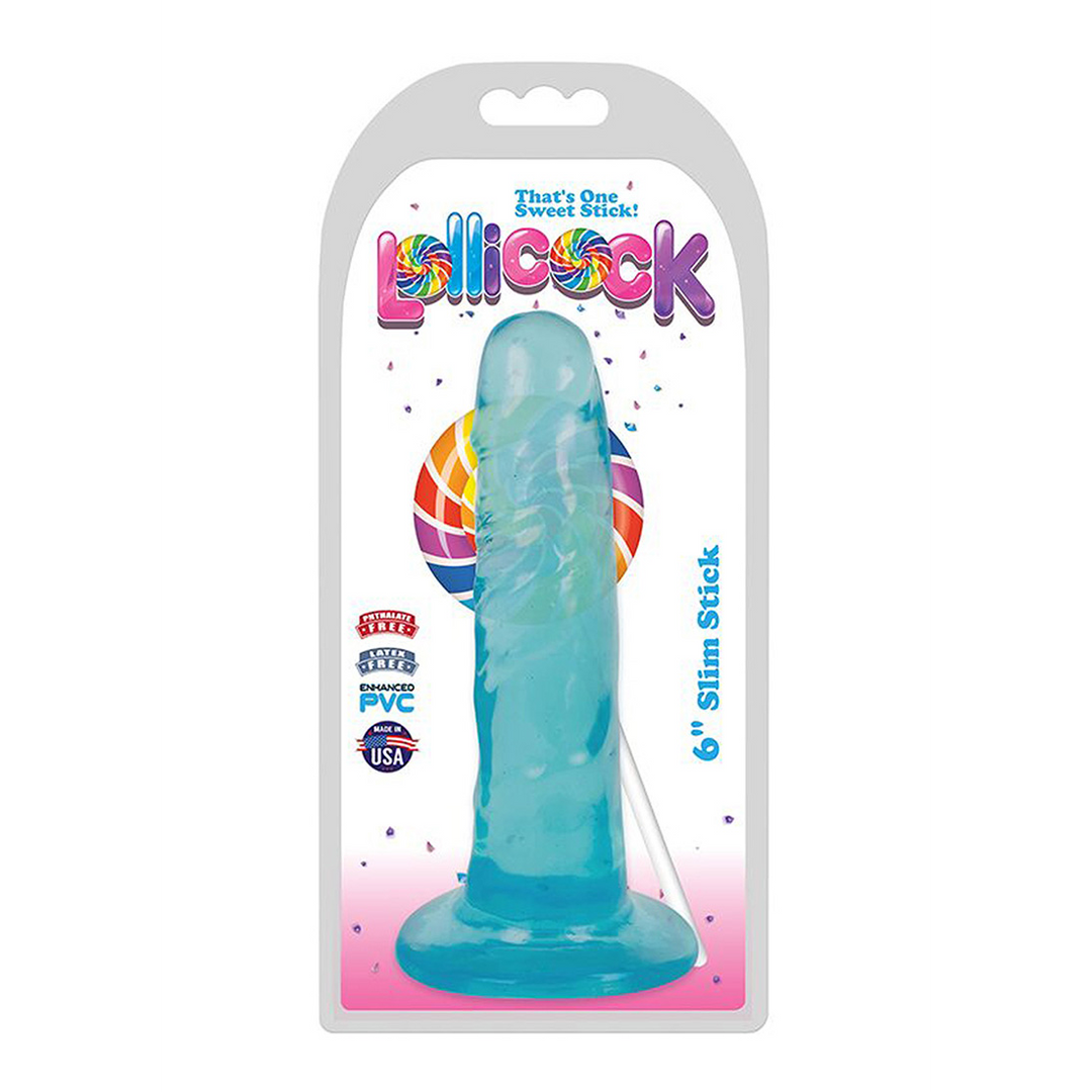 Dildo Slim Stick Berry Ice Blau 13,3 cm