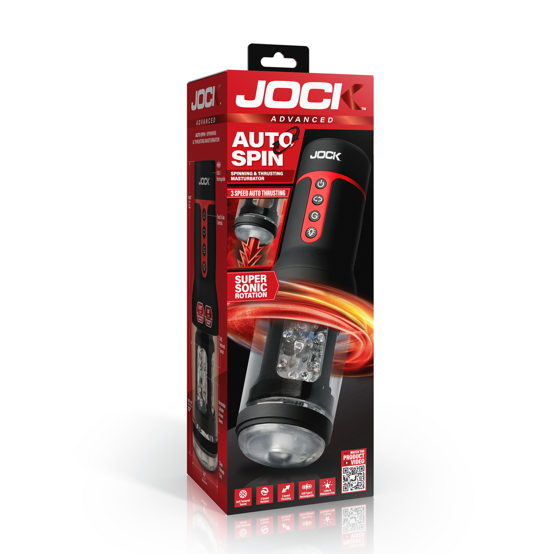 Masturbator Auto Spin rotierend und stoßend Schwarz/Rot 13 x Ø 8,1 cm