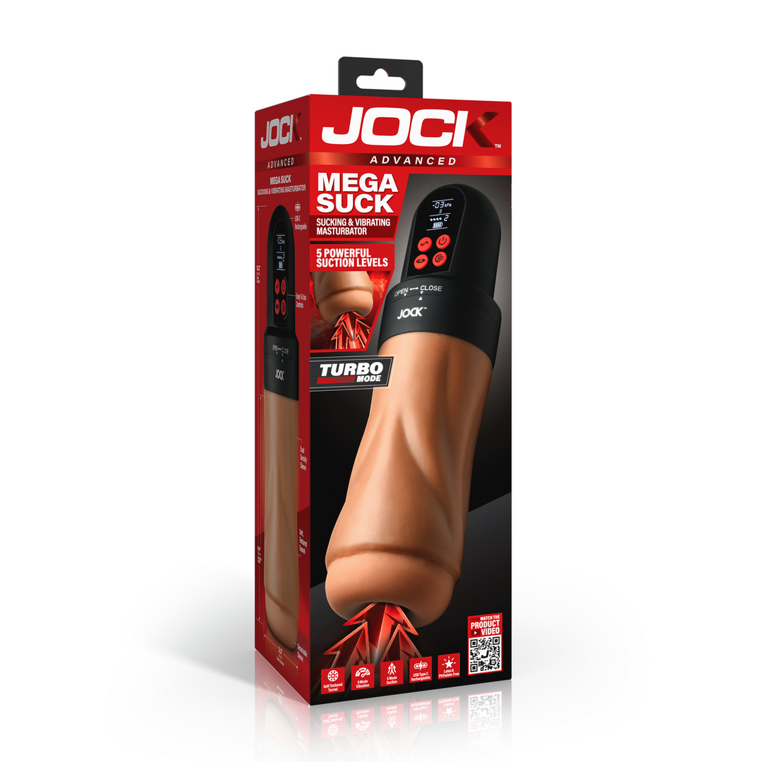 Masturbator Mega Suck saugend und vibrierend Schwarz/Hautfarbe 16,3 x Ø 8,4 cm