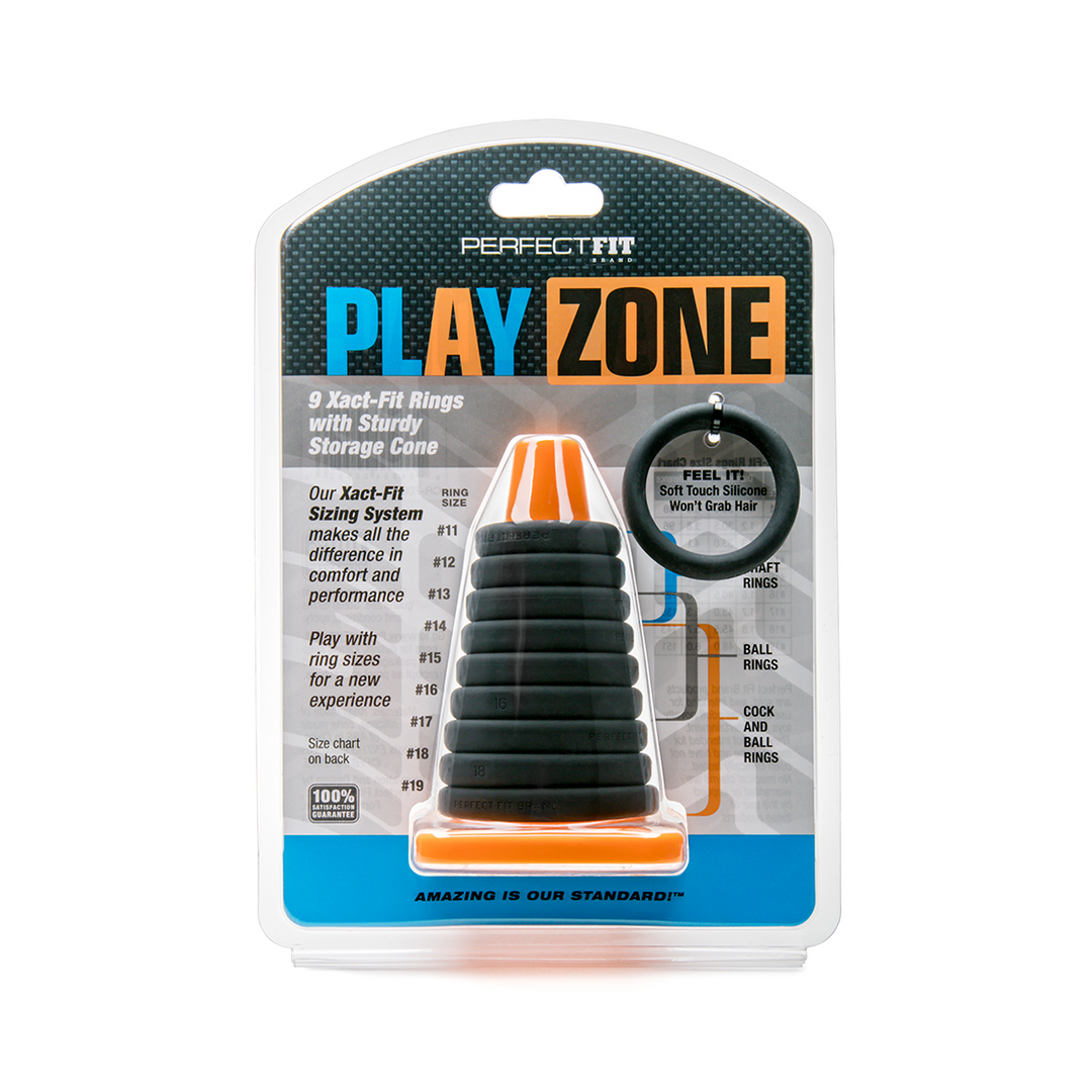 Penisring-Set Spielzone Schwarz 12,7 cm