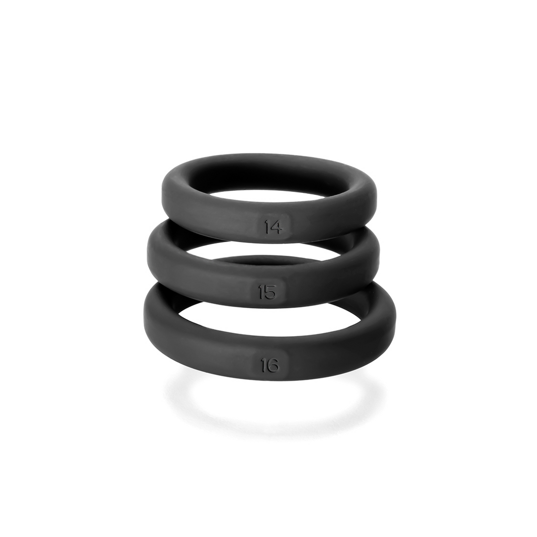 Penisring-Set Xact-Fit Schwarz S/M