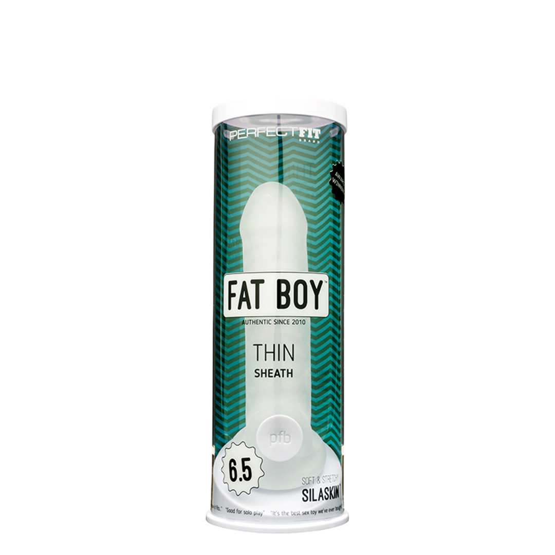 Dildo Fat Boy Thin Durchsichtig 14 x Ø 12,5 cm