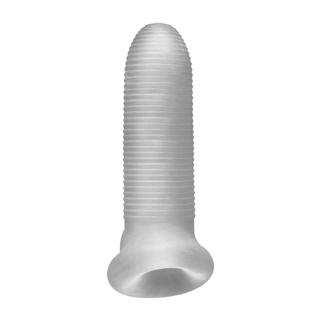 Dildo Fat Boy Penishülle mit Mikro-Rippen Durchsichtig 12 x Ø 12,5 cm