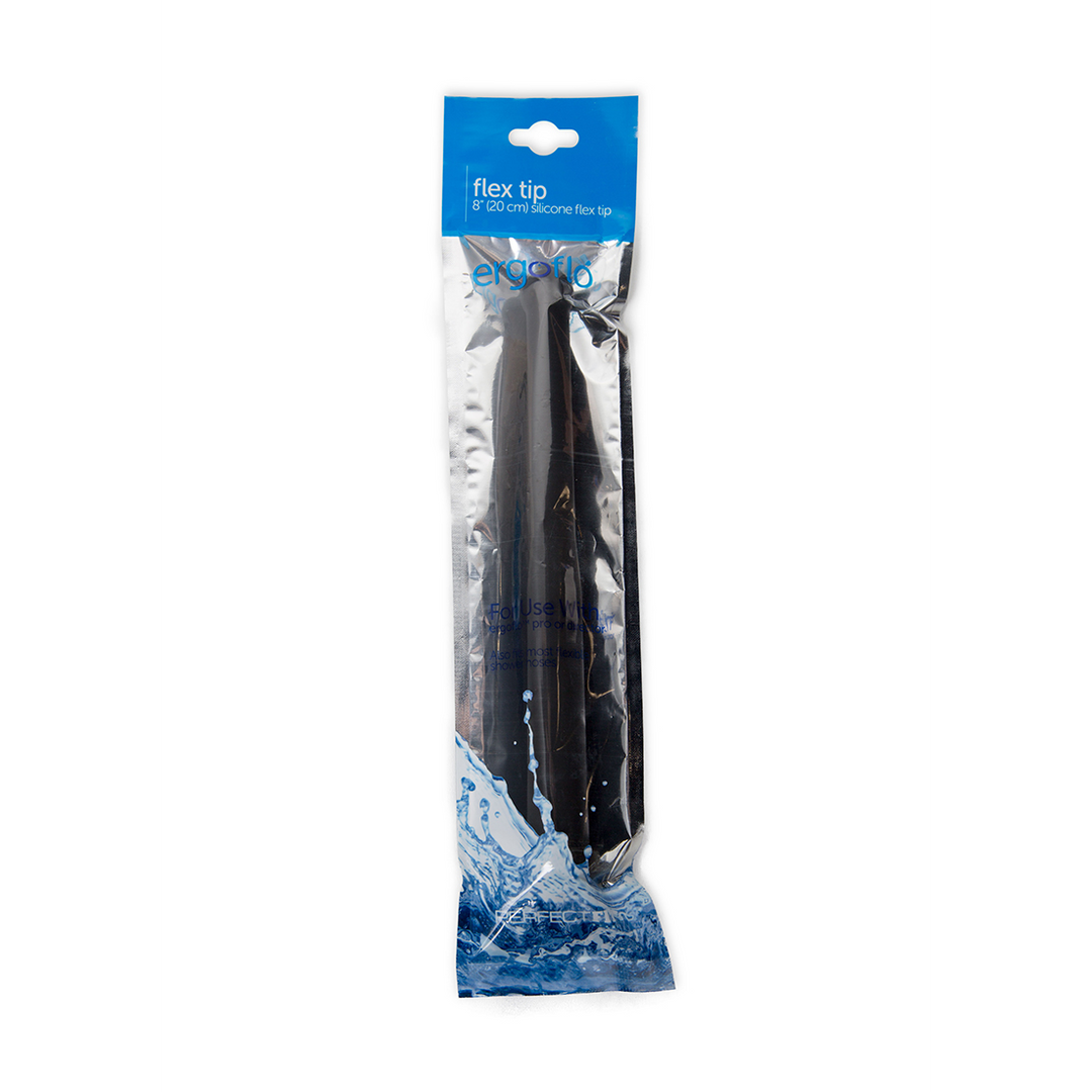 Ersatzspitze Ergoflo Silikon flexibel für Analdusche Schwarz 19,5 cm
