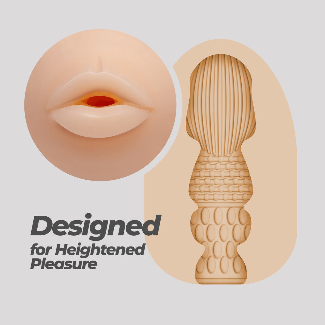 Masturbator-Ei Ezy Egg Mund Rot 8,7 x Ø 5,6 cm