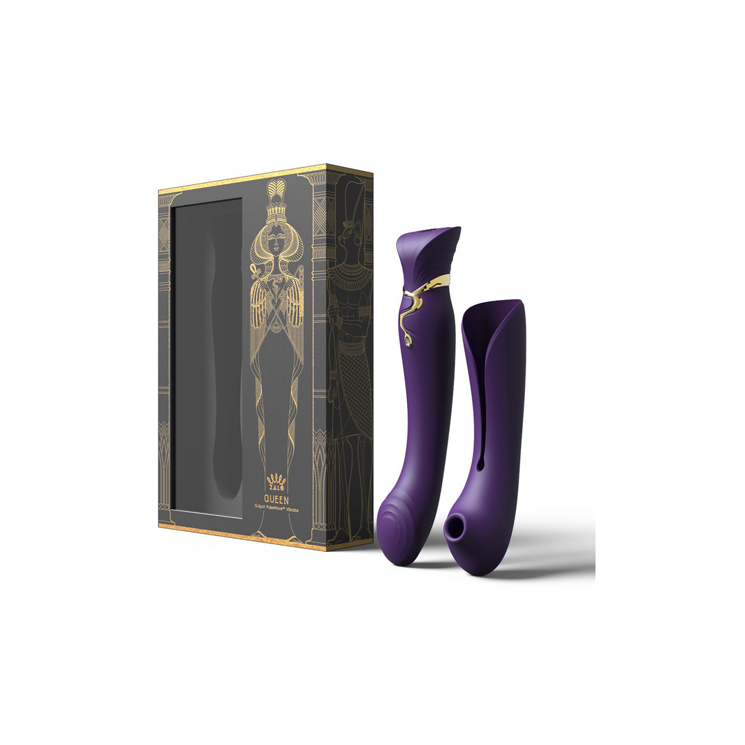 G-Punkt-Vibrator Queen mit Luftdruckstimulator Rot 11,5 x Ø 3,5 cm