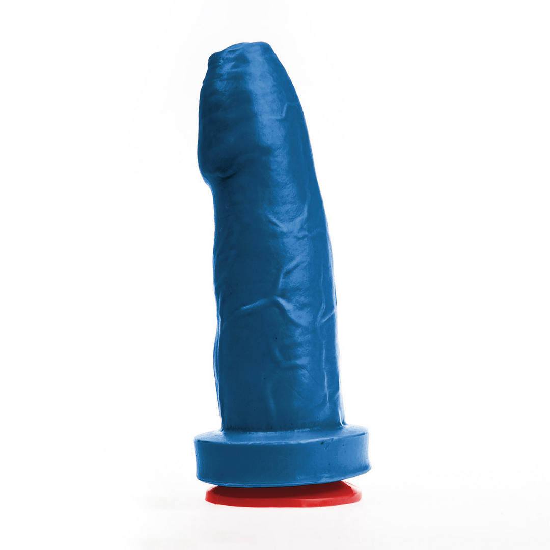 Realistischer Dildo Magni M Blau 18 x Ø 6 cm