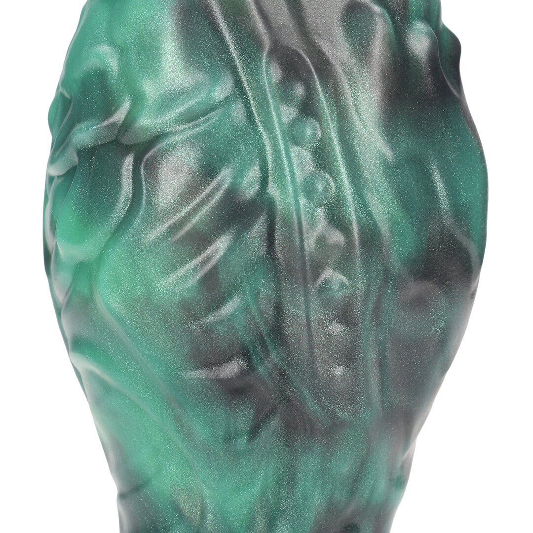 Analplug Space Born Ei-Form Schwarz/Grün 14 x Ø 6,5 cm