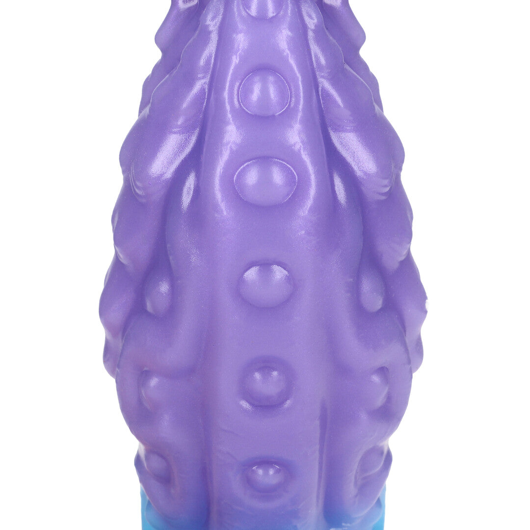 Dildo Galactic Hydra Silikon Violett/Weiß 16 x Ø 5 cm