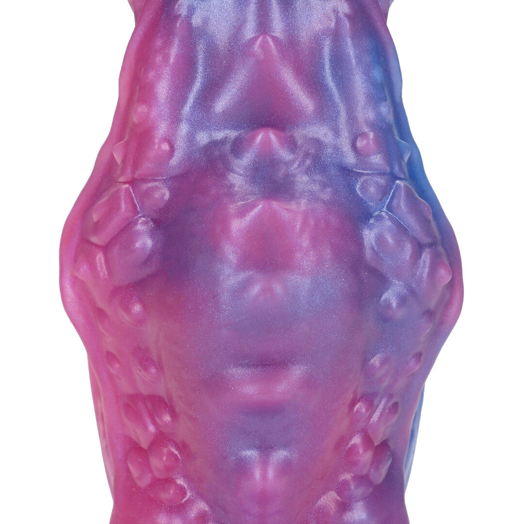 Dildo Galactic Night Fiend Silikon Violett 18 x Ø 6,5 cm