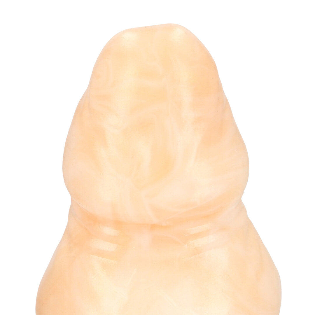 Dildo Alien Invader Silikon Weiß/Gold 22 x Ø 5,5 cm