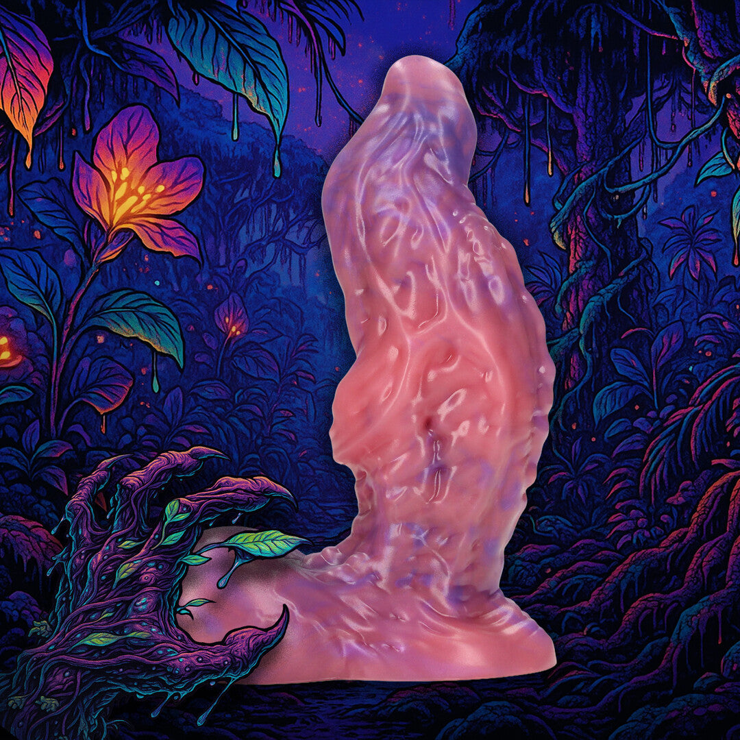Dildo Galactic Ravager Silikon Violett 17 x Ø 6,5 cm