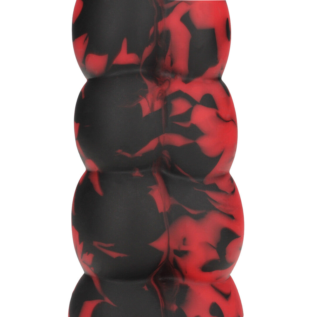 Dildo Tentakel-Dämon Anal-Schlange Schwarz/Rot 35 x Ø 5 cm
