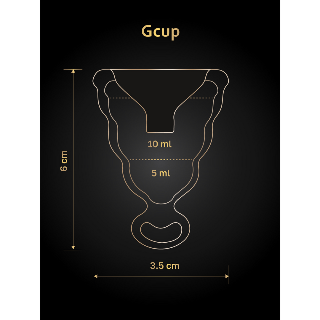 Menstruationstasse G-Cup 4 x Ø 3,5 cm