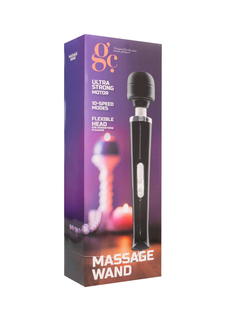 Massagestab Schwarz 32 x Ø 6 cm