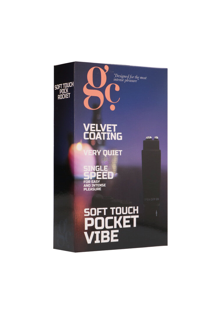 Mini-Vibrator Soft Touch Pocket Schwarz 6 x Ø 2,5 cm