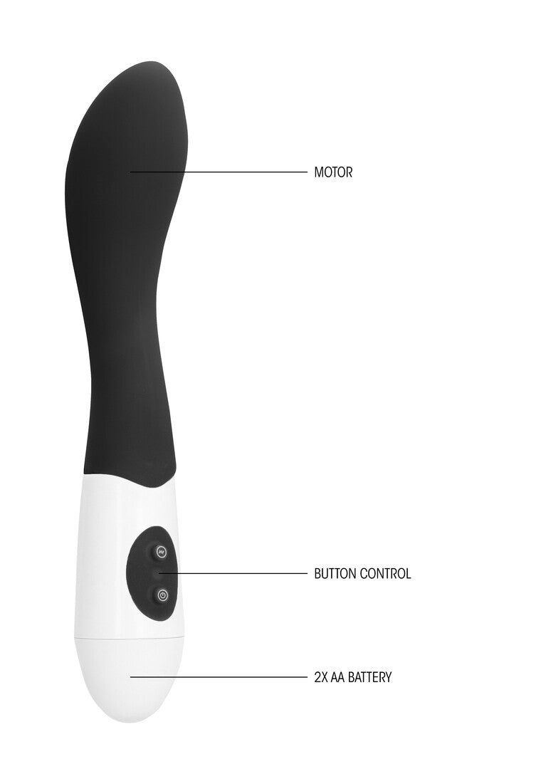 Vibrator biegsam Schwarz 11,9 x Ø 3,3 cm