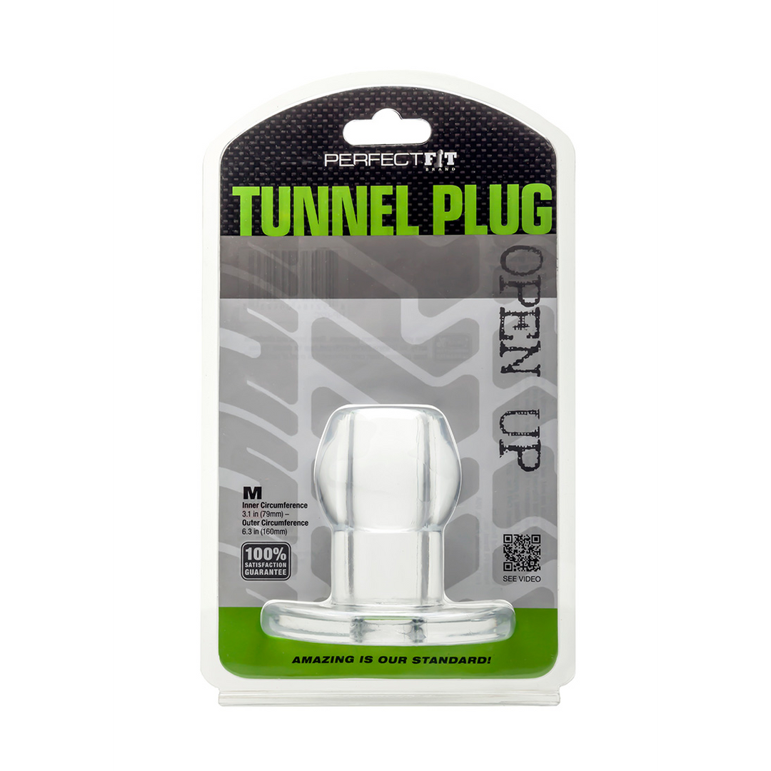 Analplug Tunnel hohl Schwarz 8,3 x Ø 2,5 cm