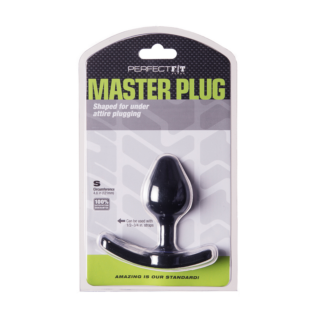 Analplug Master Small Schwarz 7,5 x Ø 3,5 cm