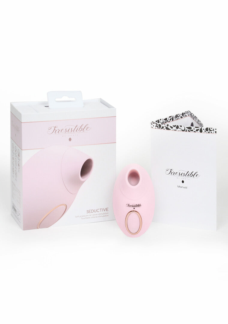 Auflegevibrator Irresistible Seductive mit Druckwellen Pink 8,8 x 2,5 cm – Ansicht 4