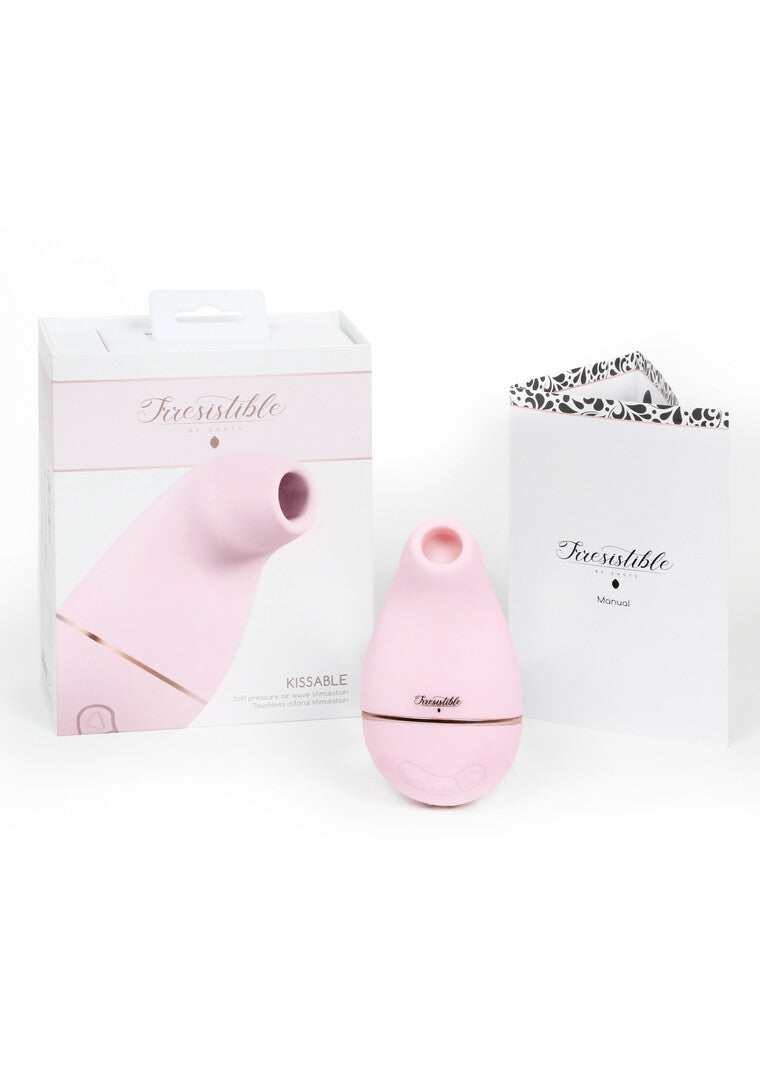 Auflegevibrator Irresistible Kissable mit Saugfunktion Pink 11 x 2 cm – Ansicht 4