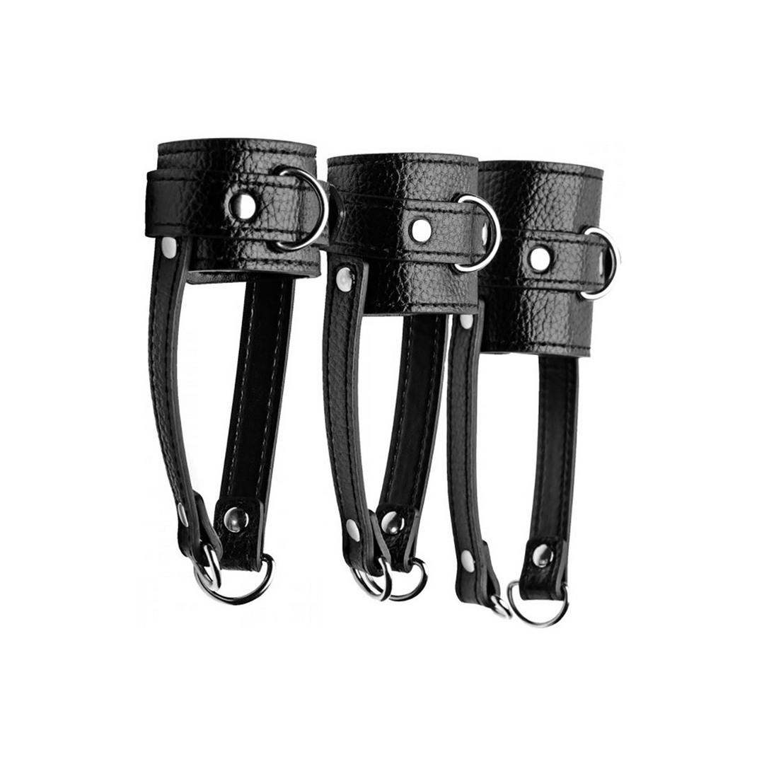 Ballstretcher-Trainingsset 3-teilig Schwarz 9,4 x Ø 3,8 cm