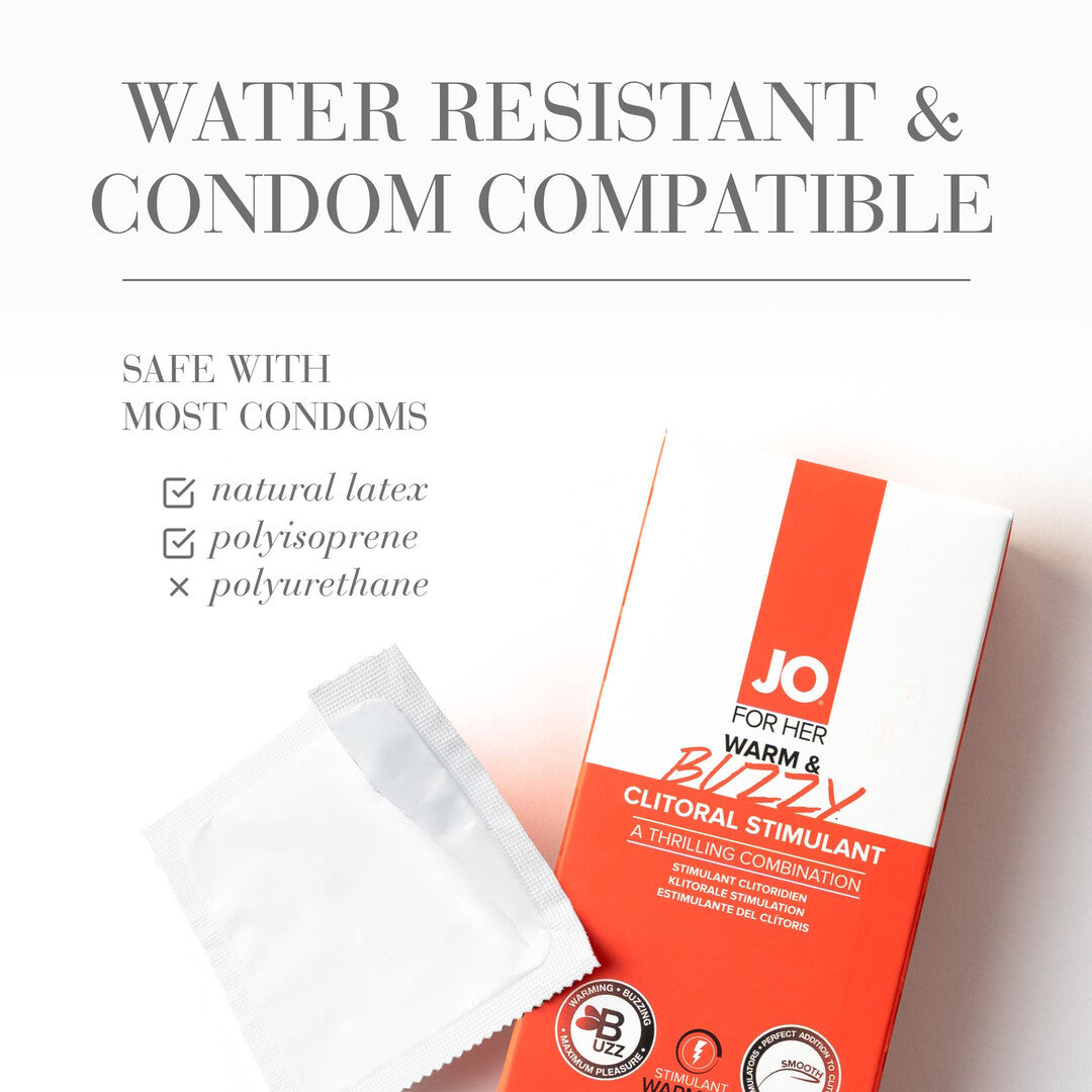 Stimulationsgel JO Warm und Buzzy für die Klitoris 10 ml – Ansicht 2