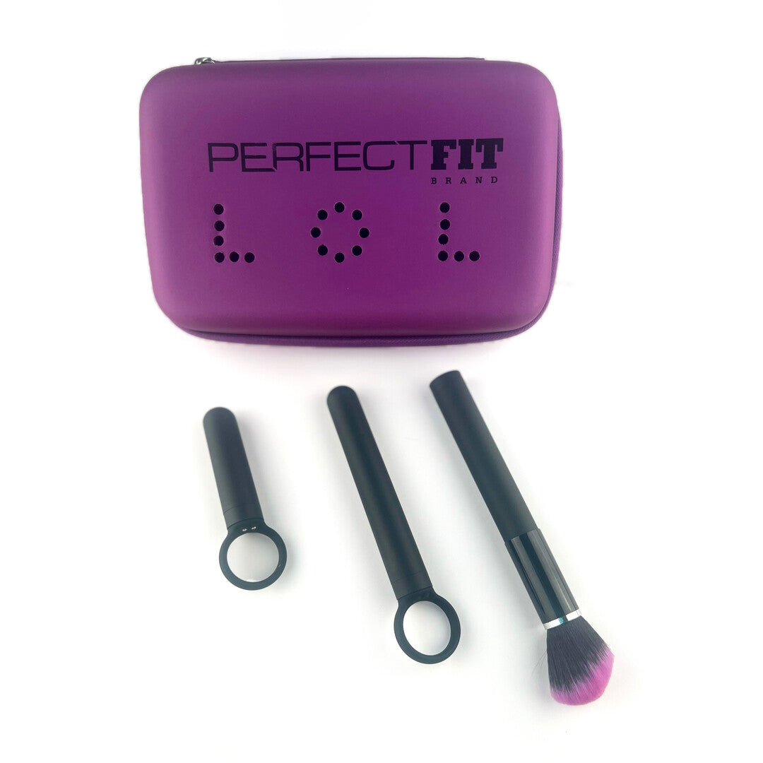 Vibrator-Set Tingle Trio 3-teilig Schwarz/Violett 17,6 x Ø 1,9 cm