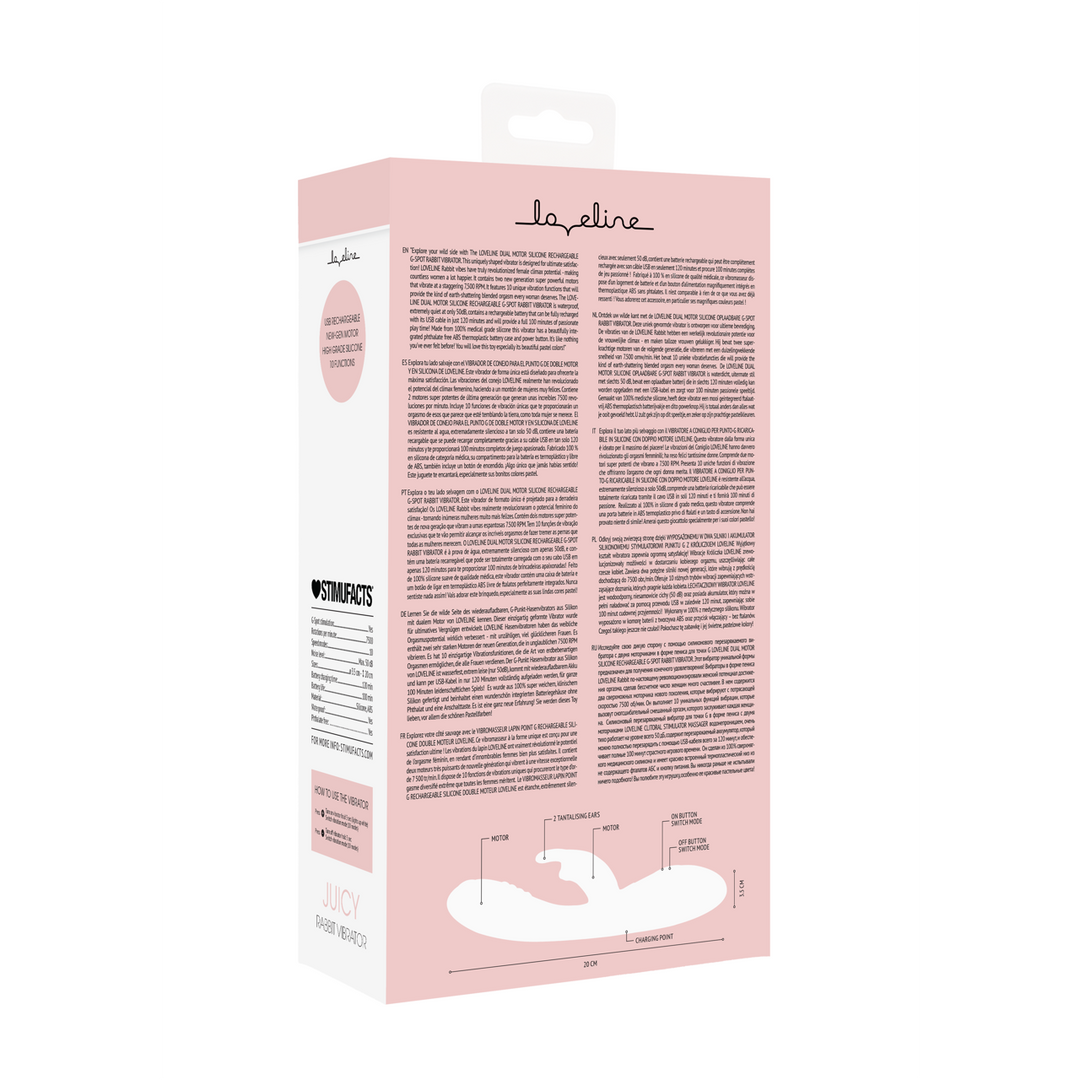 Rabbit-Vibrator Juicy Pink 19,5 x Ø 3,3 cm