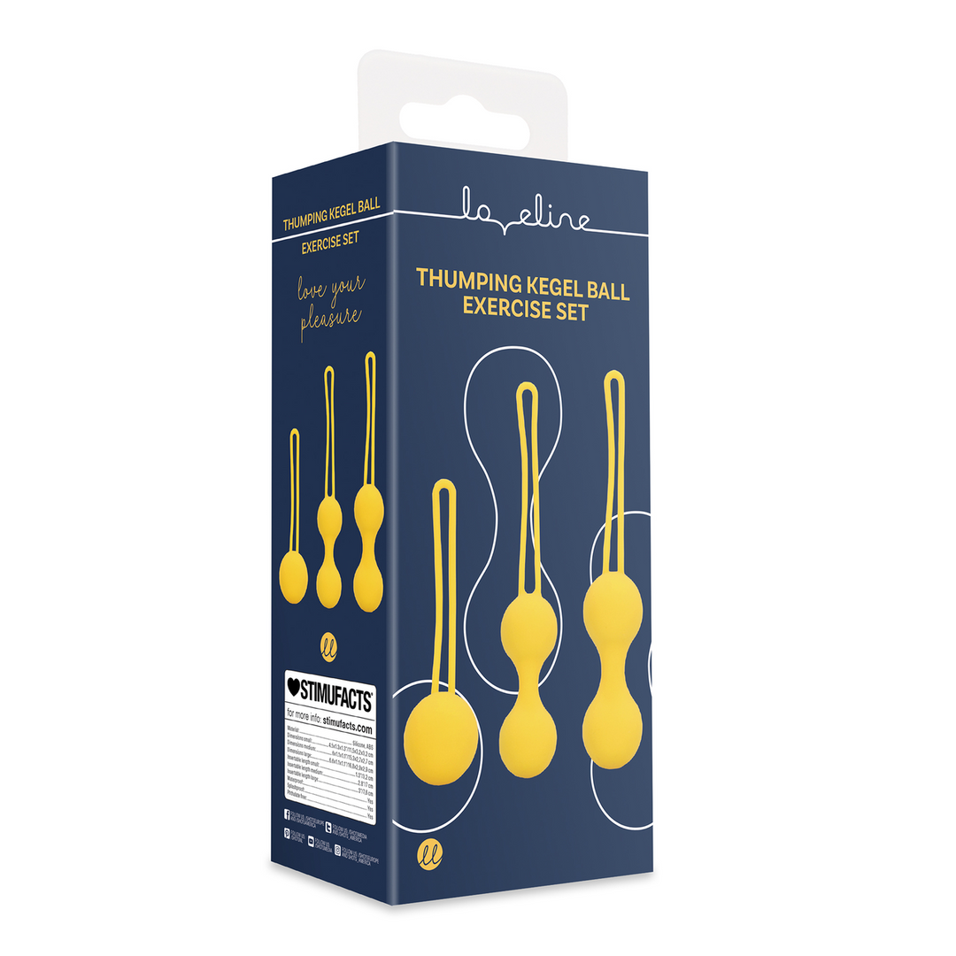 Liebeskugeln-Übungsset Lemonade Yellow 7,6 x Ø 2,9 cm