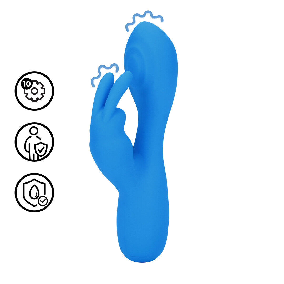 Mini-Rabbit-Vibrator Blau 6 x Ø 3 cm