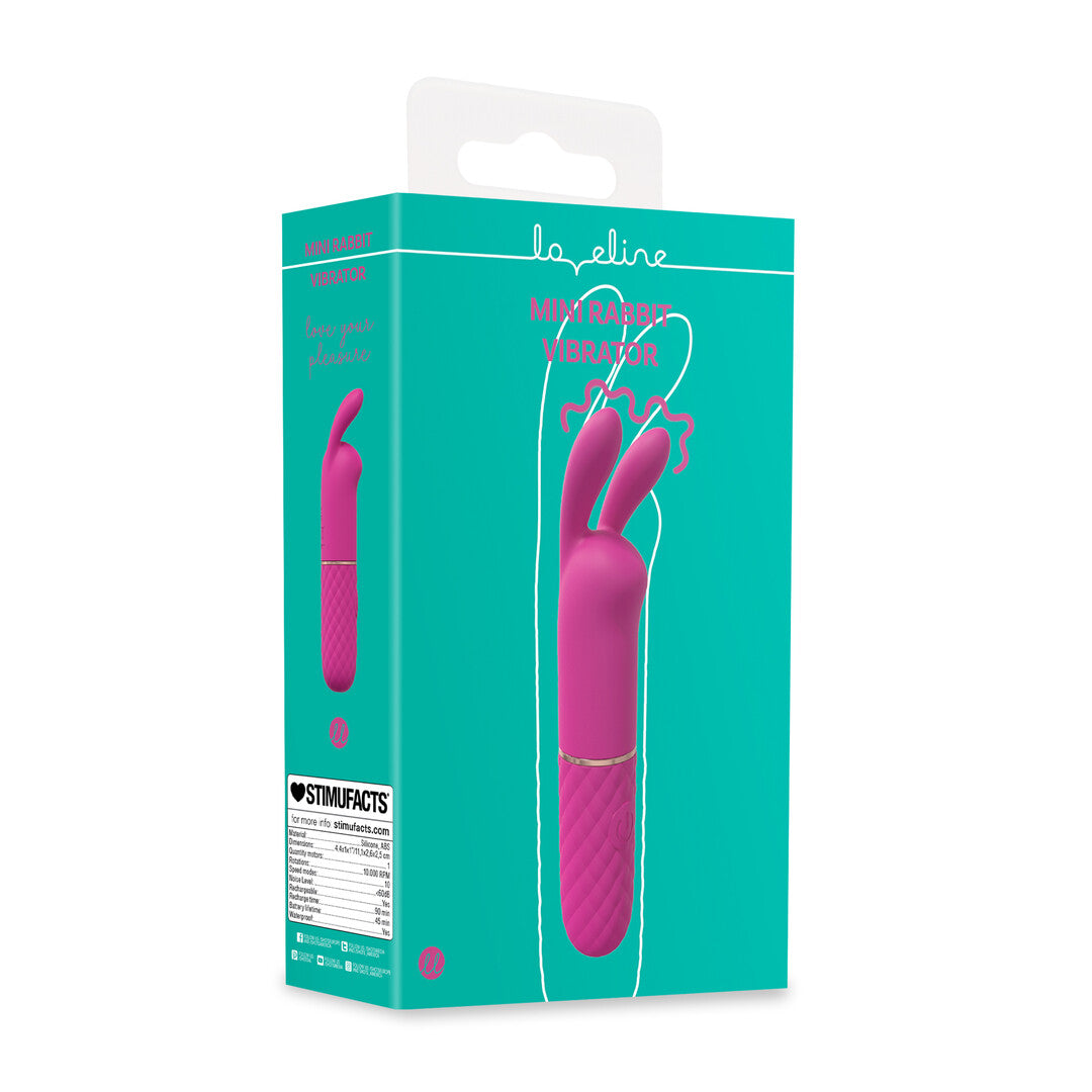 Rabbit-Vibrator Mini Pink 11,1 x Ø 2,2 cm
