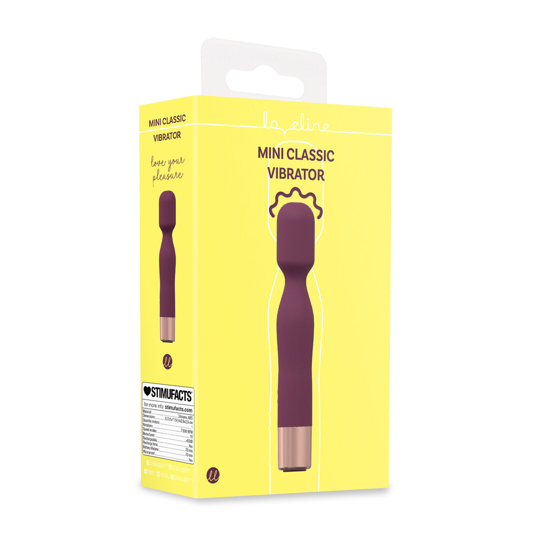 Massagestab Mini Classic Burgunderrot 11,7 x Ø 2,6 cm