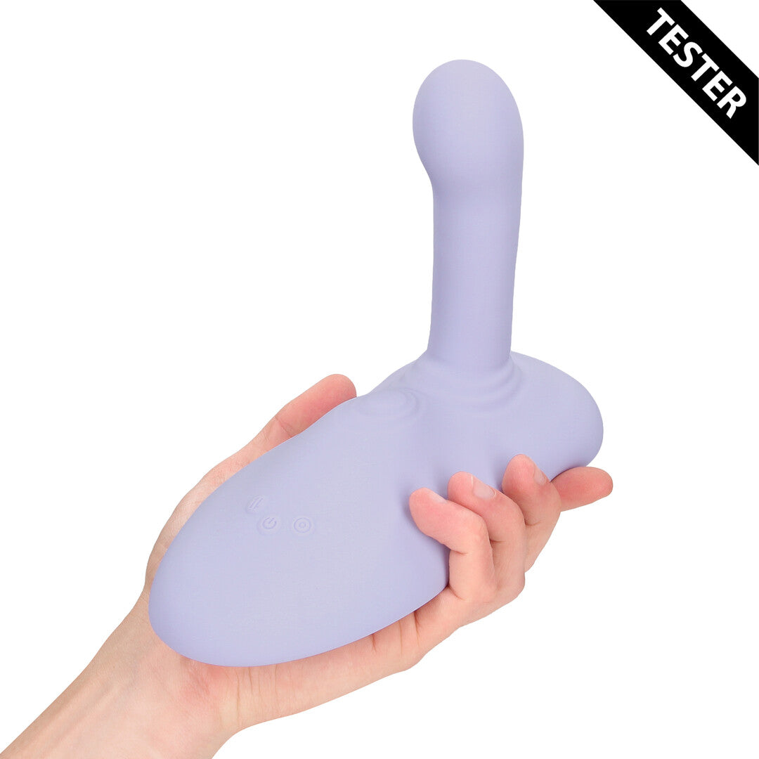 Vibrations-Sitz mit Puls- und Stoßfunktion Violett 22,5 x Ø 3,8 cm