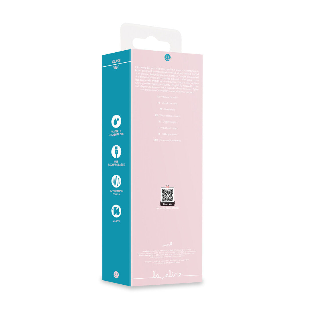 Glas-Vibrator Pink 16 x Ø 2,5 cm