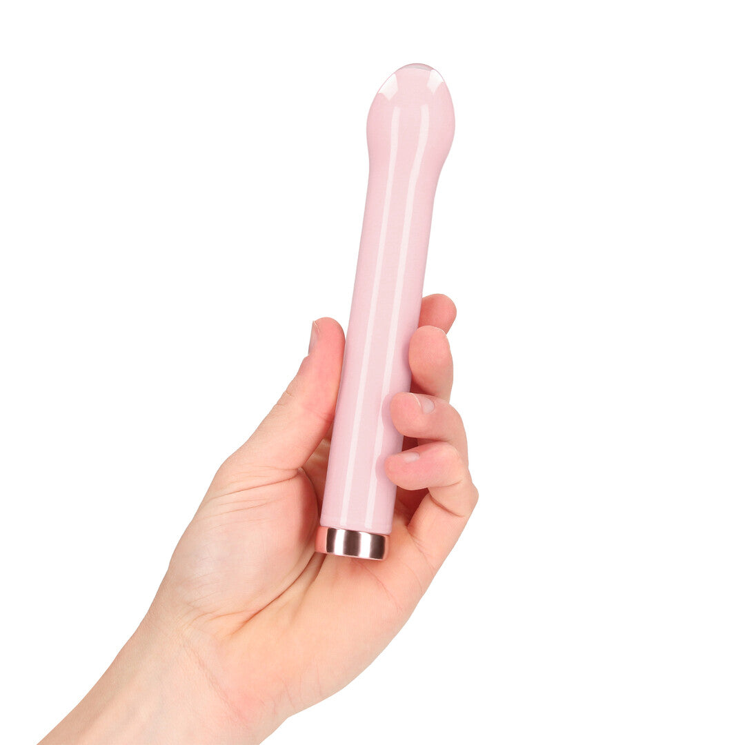 Glas-Vibrator birnenförmig Pink 16 x Ø 2,5 cm