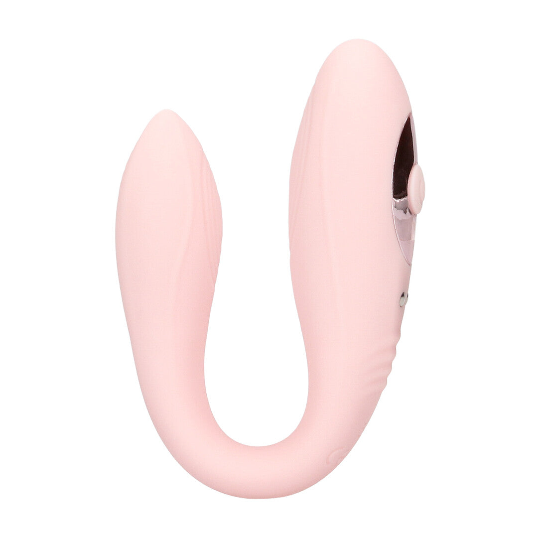 Vibrator Charme mit Fernbedienung und Doppelmotor Pink 6,7 x Ø 2,6 cm