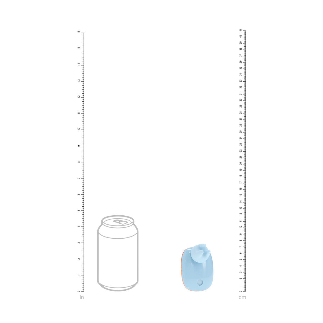 Vibrator Dreamsicle AirTap kompakt mit zwei Kopfaufsätzen Blau 7,6 cm