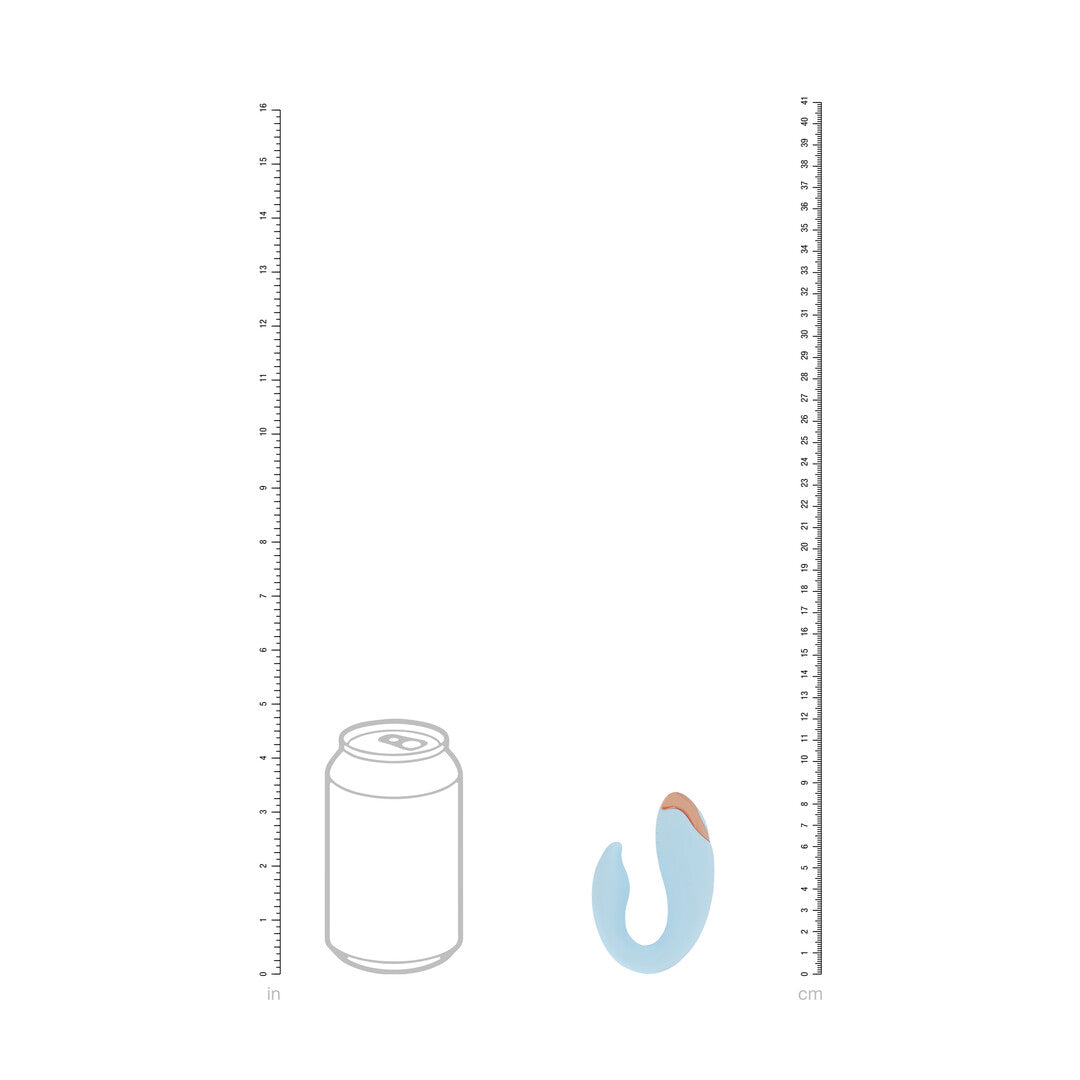 G-Punkt-Vibrator Daydream kompakt mit Fernbedienung Blau 8,5 cm