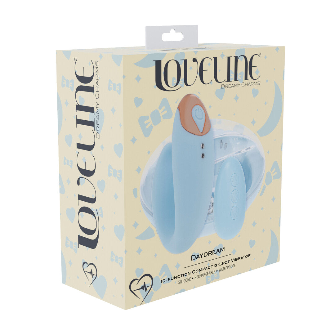 G-Punkt-Vibrator Daydream kompakt mit Fernbedienung Blau 8,5 cm